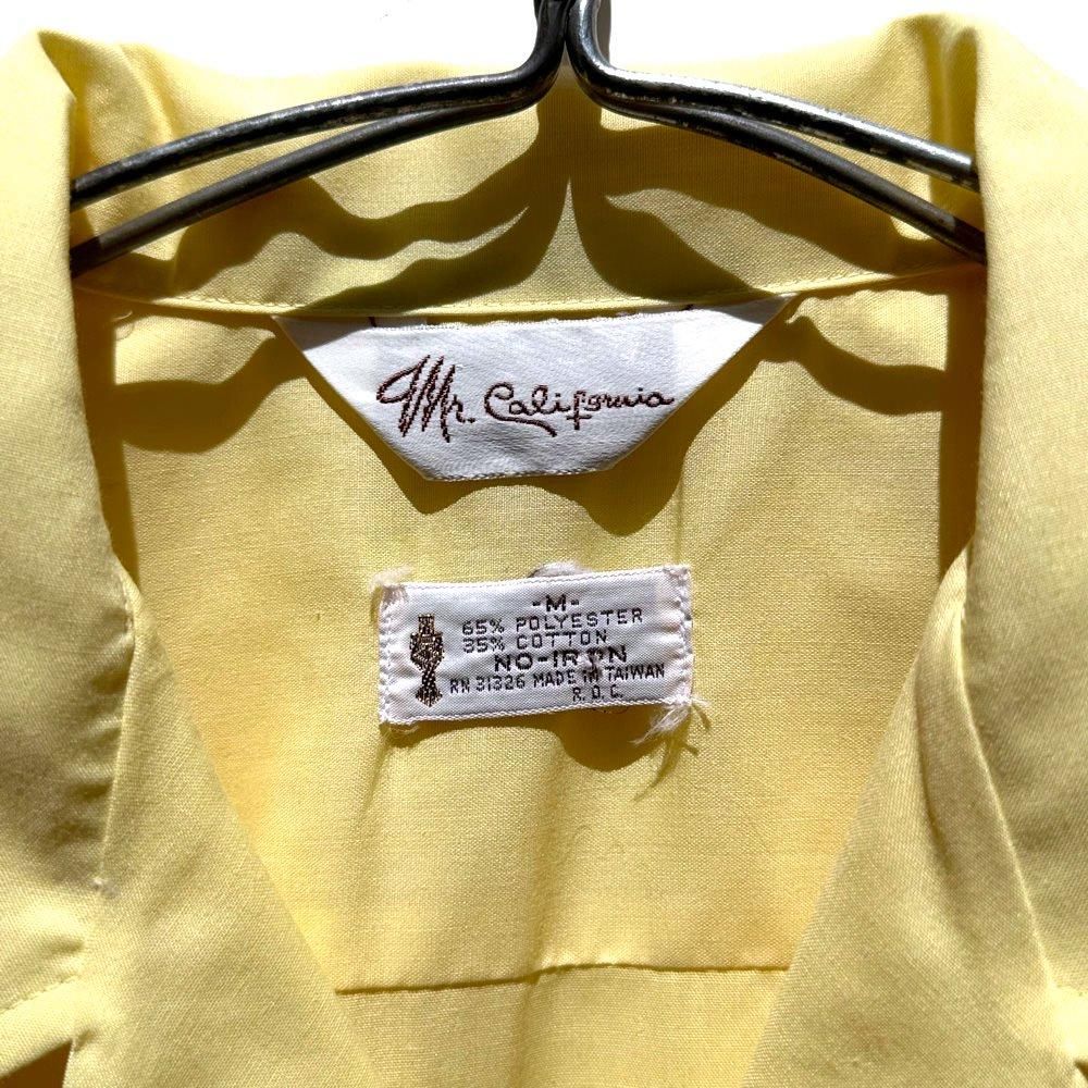 STYLED IN California ヴィンテージ オープンカラーシャツ M アロー 60s USA製 ヴィンテージ 開襟 チェック柄 長袖 オープン