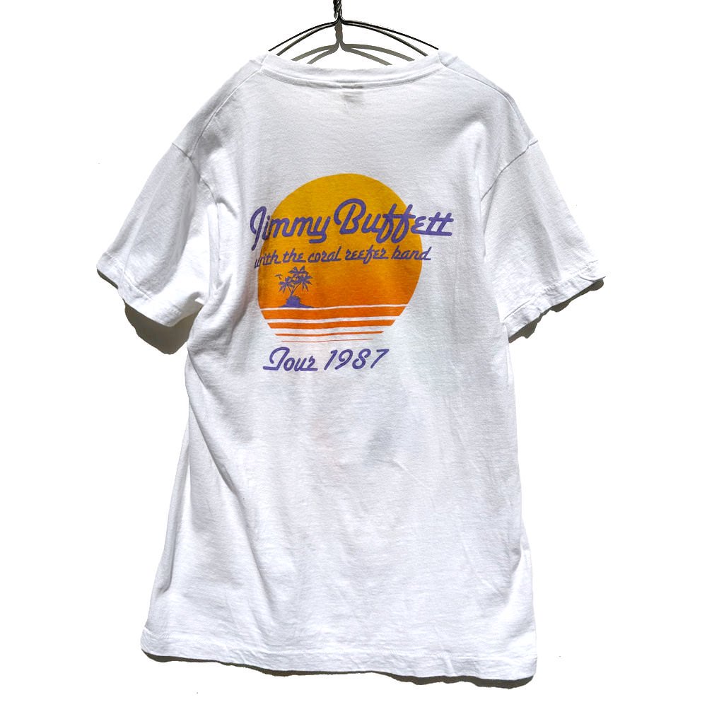 【Jimmy Buffet - Corona Beer】ヴィンテージ コロナビールプレゼンツ ツアー Tシャツ【1987's】Vintage  Print T-Shirts