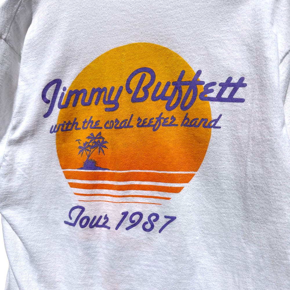 【Jimmy Buffet - Corona Beer】ヴィンテージ コロナビールプレゼンツ ツアー Tシャツ【1987's】Vintage  Print T-Shirts