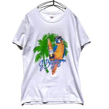  ΡJimmy Buffet - Corona Beerۥơ ʥӡץ쥼 ĥ Tġ1987'sVintage Print T-Shirts