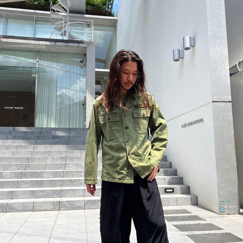 [貴重]WW2 M-43 M-47 HBTユーティリティシャツ small US ARMY] Vintage M-43 Utility Shirt [1940s-] Vintage M-47