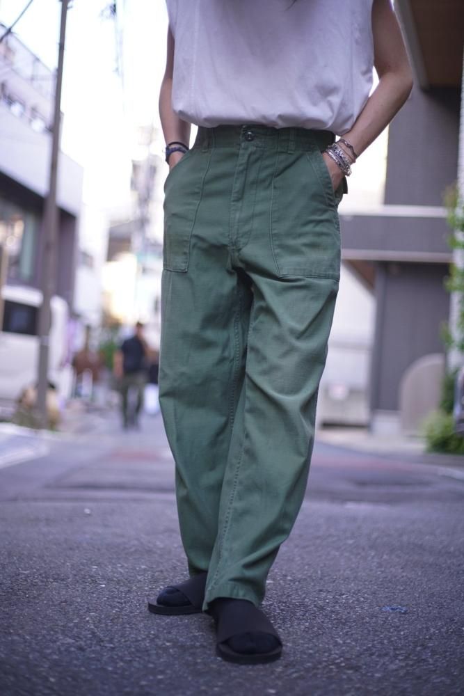 軍パン 美品 US ARMY ファティーグパンツ ベイカーパンツ w35 U.S.ARMY】ミリタリー ファティーグパンツ ベイカーパンツ