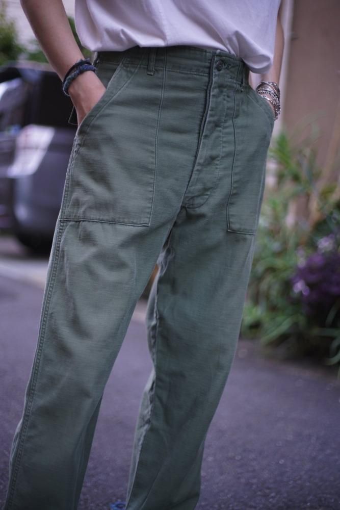 US ARMY ファティーグパンツ L ミリタリー ベイカーパンツ U.S.ARMY】ミリタリー ファティーグパンツ ベイカーパンツ