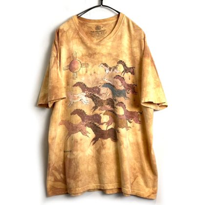  ΡTHE MOUNTAINۥơ ˥ޥץ Tġ1990's-Vintage Over Dyed Horse Art Tee