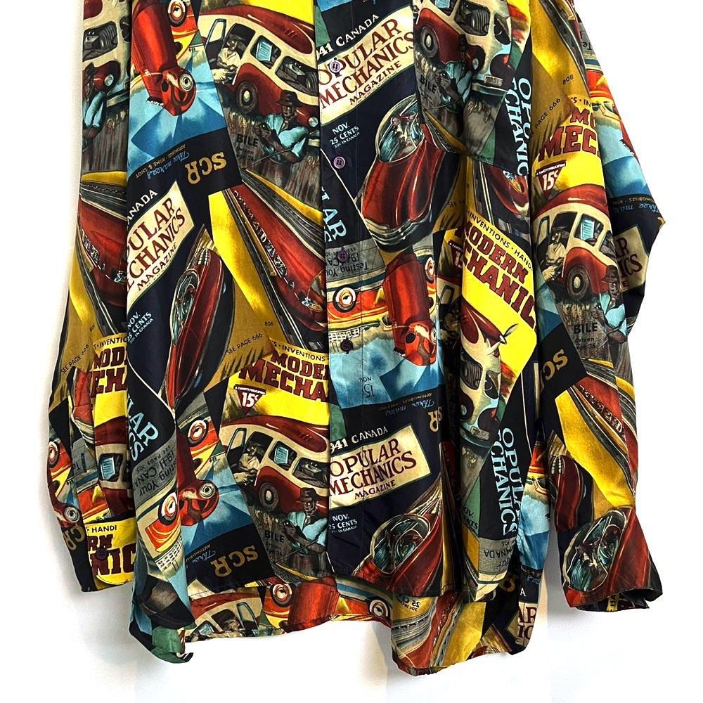 SILK CLUB】ヴィンテージ ビッグシルエット シルクシャツ SILK CLUB】ヴィンテージ ビッグシルエット シルクシャツ