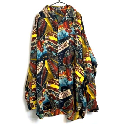  ΡSILK CLUBۥơ ӥå륨å 륯ġ1990's-Vintage Big Silhouette Silk Shirt