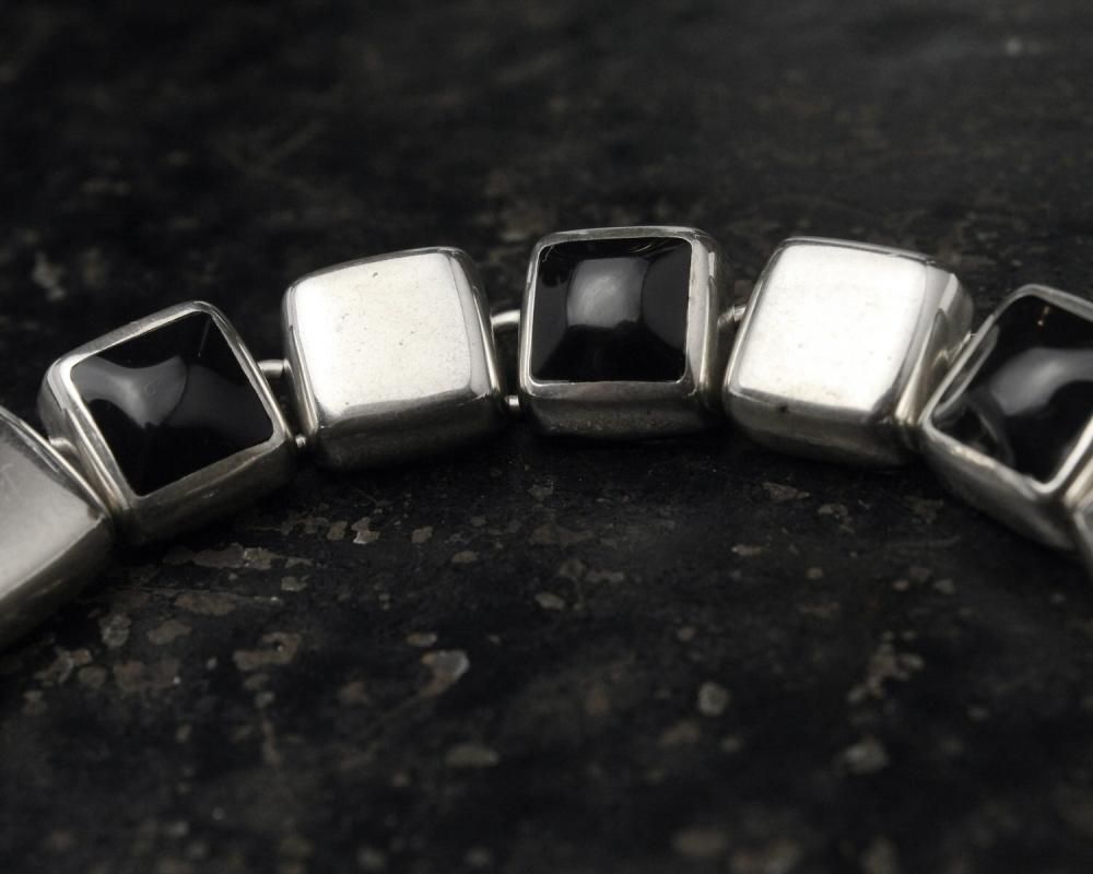 VINTAGE】70-80s Vintage Taxco Mexican Silver “Mexican Inlay