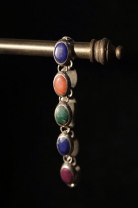  ΡMexico vintage multi stone  silver bracelet ᥭ ơ С ޥȡ ֥쥹å 