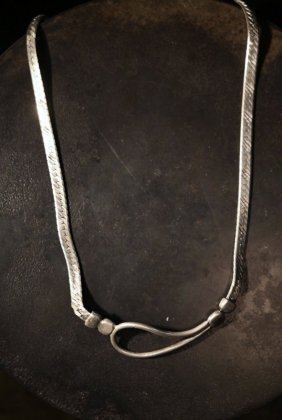  ΡItaly vintage silver hook necklace ꥢ ơ С ͥå쥹 