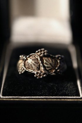  ΡVintage silver leaf motif ring ơ ꡼ե С  