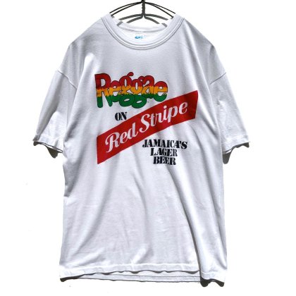  ΡRed Stripe - Made In Jamaicaۥơ ץ⡼ ץTġ1980's-Vintage T-Shirt