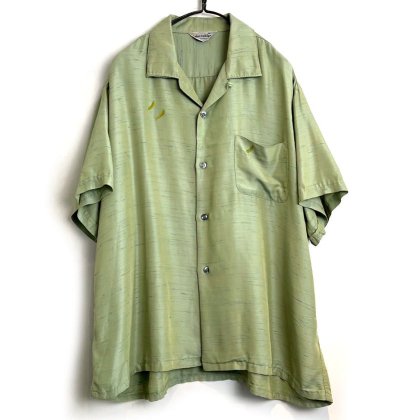  Ρdon roblesۥơ S/S 롼ץ顼 졼󥷥ġ1960's-Vintage S/S Loop Collar Rayon Shirt