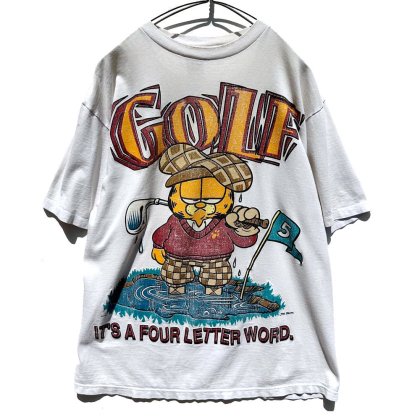  ΡGarfield - Made In USAۥơ ե ץTġ1990's-Vintage Print T-Shirt