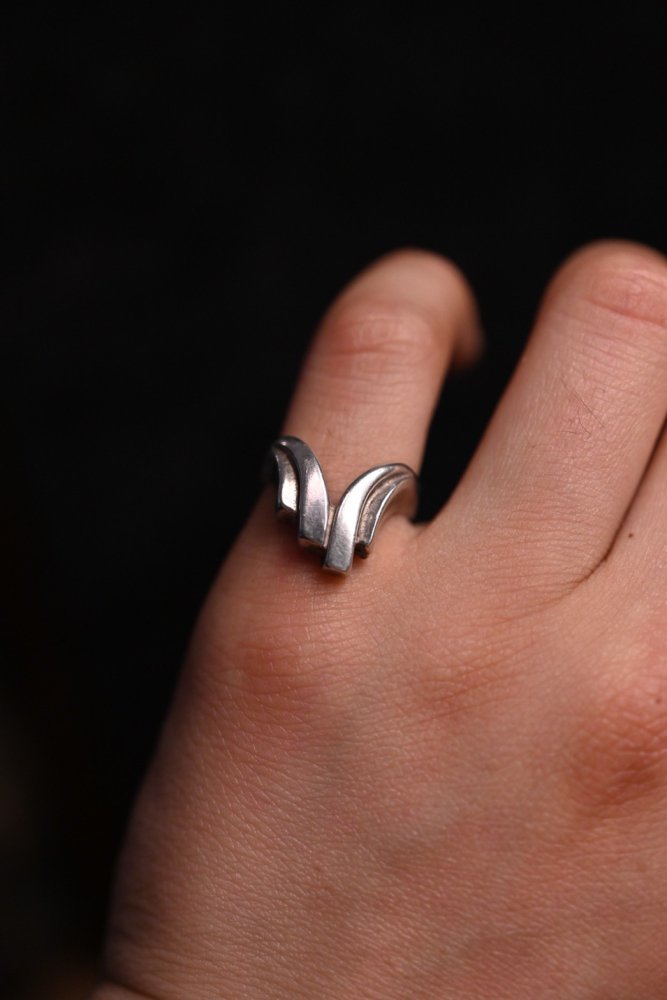 Vintage art deco design silver ring ヴィンテージ アールデコ シルバー リング