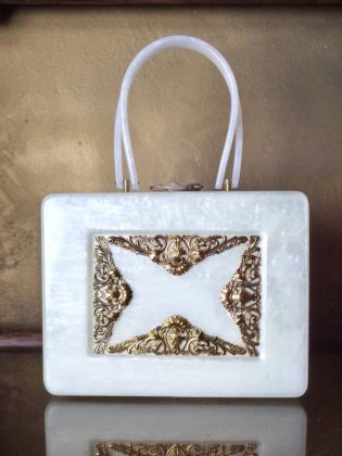  Ρc.1950~60s Special Lucite Hand Bag