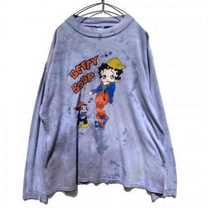  ΡBetty Boop - Made In USAۥơ L/S ե ٥ƥ֡ Tġ1994'sVintage Print T-Shirt