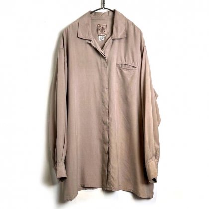  ΡAMIۥơ 륯ġ1990's-Vintage Buck Slit Silk Shirt