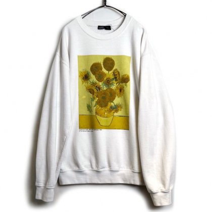  ΡVincent Van Goghۥơ å åȥġ1990's-Vintage Sunflowers Sweat Shirt