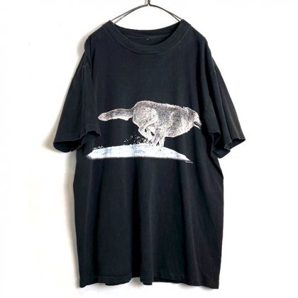  ΡHARLEQUIN NGۥơ եץ Tġ1980's-Vintage Wolf Print Tee