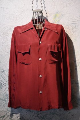  Ρus 1950s double flap pocket rayon shirt