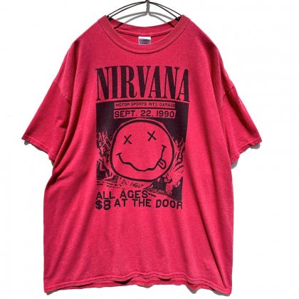  ΡNIRVANAۥơ ˥ Tġ2010's-Vintage Print T-Shirt