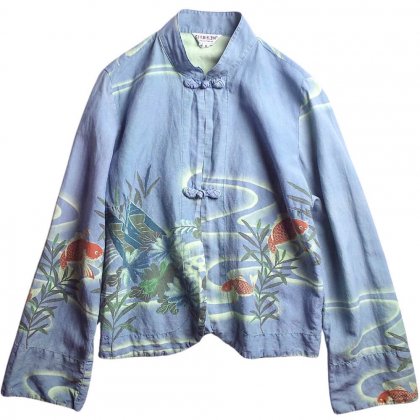  Ρ  Silk  Linen China Shirt