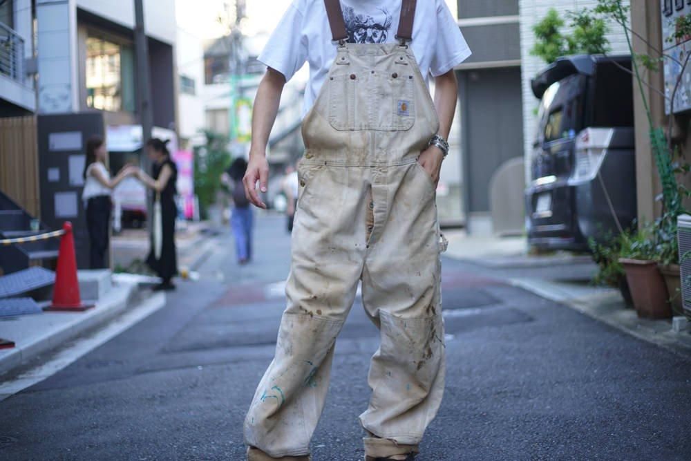 Carhartt オーバーオール ベージュ ヴィンテージ Etoffe Vintage CARHARTT Duck オーバーオール を通販 | ETOFFE