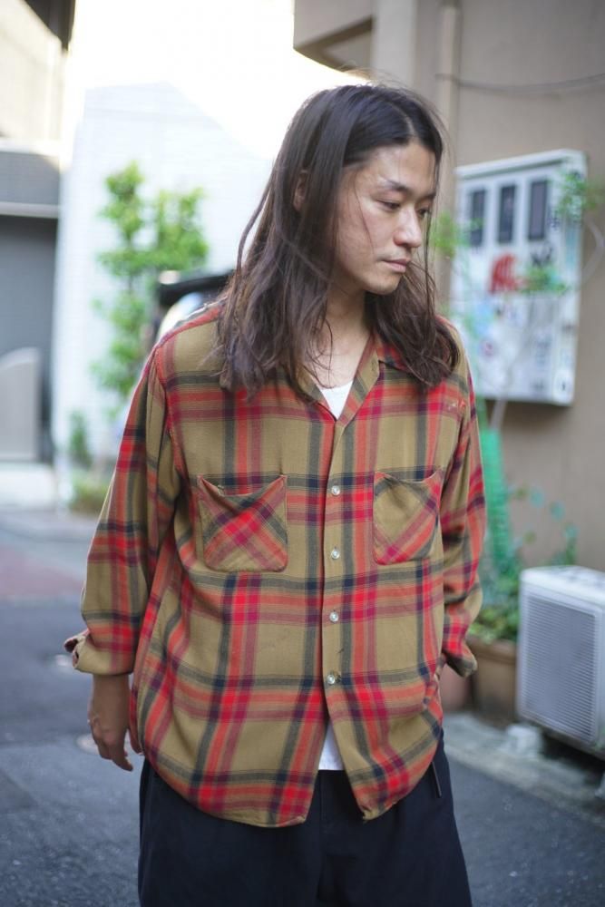 Orton - Made In USA】ヴィンテージ オンブレチェック オープン