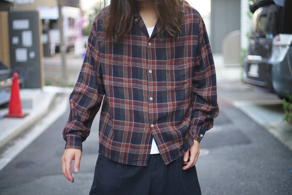 【ROYAL DOMAIN】ヴィンテージ オープンカラー レーヨンシャツ【1960's-】Vintage Rayon Open Collar Shirt