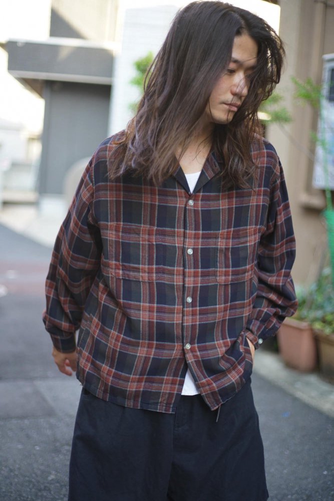 【ROYAL DOMAIN】ヴィンテージ オープンカラー レーヨンシャツ【1960's-】Vintage Rayon Open Collar Shirt