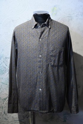  Ρus 1960s printed cotton b/d shirt