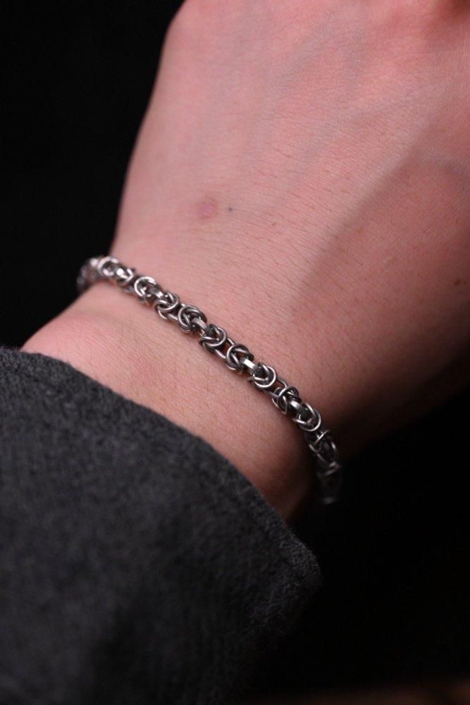 イタリア ヴィンテージ シルバー チェーン ブレスレット [ sterling