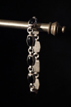  ΡMexico vintage silver  onyx braclet ᥭ ơ С ˥ ֥쥹å 