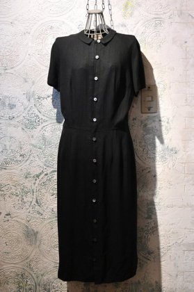  Ρus 1950s rayon slab s/s shirt coat