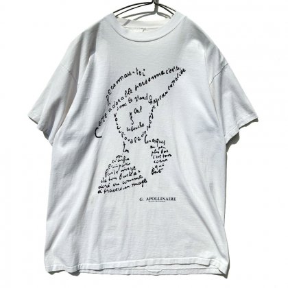  ΡG. Apollinaire - Made In Parisۥơ ꥰ ץ⡼ Tġ1988'sVintage Art T Shirt