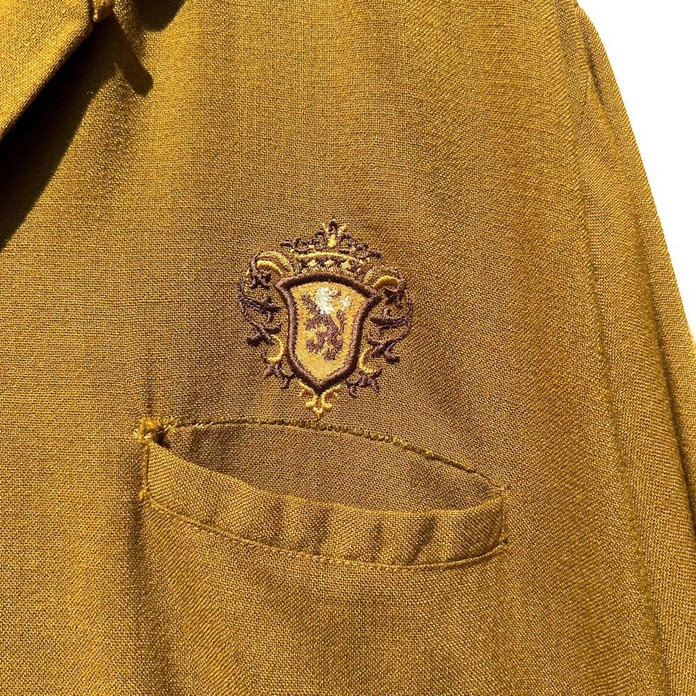 USA製 60s DaVinci rayon shirts 60s DAVINCI RAYON B/D Short Sleeve Shirt | Mustard Color