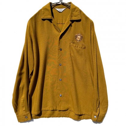  ΡDa Vinci - Californiaۥơ ץ󥫥顼 졼󥷥ġ1960's-Vintage Rayon Shirt