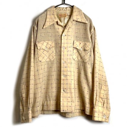  ΡGAME AND LAKEۥơ 롼ץ顼 륷ġ1940's-Vintage Loop Collar Wool Shirt