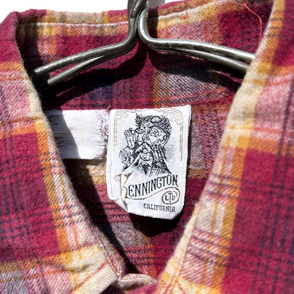 KENNINGTON - California】ヴィンテージ コットン フランネル KENNINGTON - California】ヴィンテージ コットン フランネル