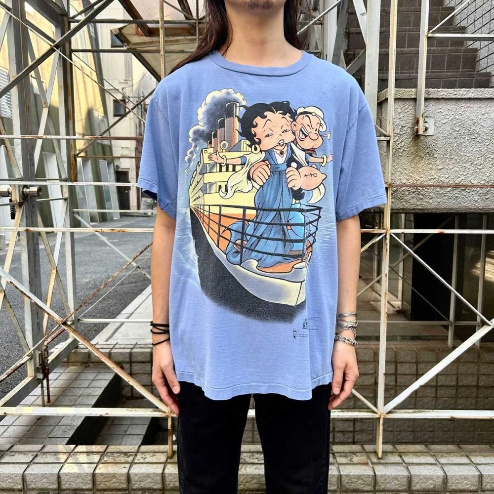 ヴィンテージ 両面プリント T シャツ【TITANIC × Betty Boop