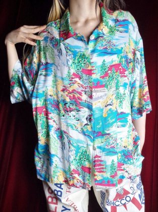  Ρ Short Length Rayon Hawaiian Shirt