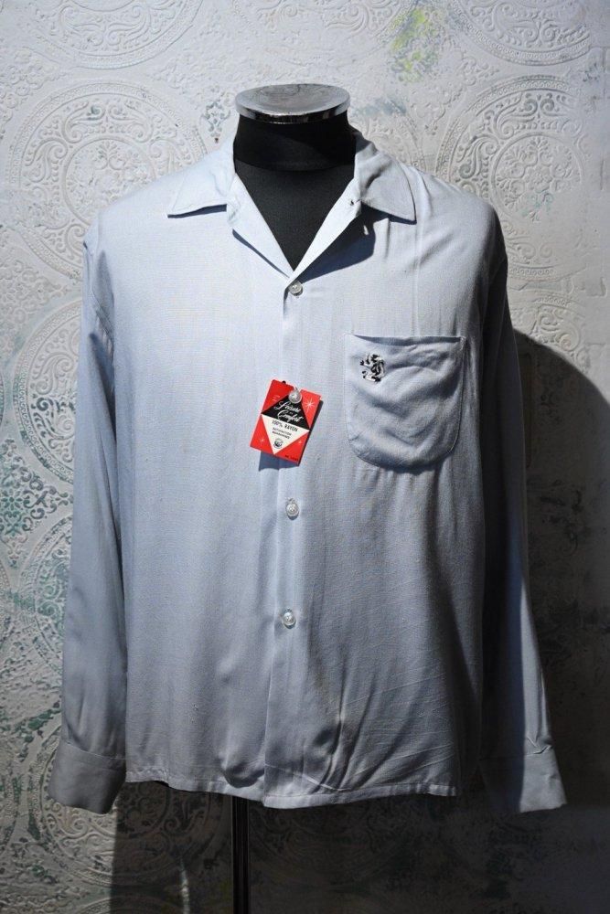 us 1960s open collar rayon shirt | RUMHOLE beruf - Online Store