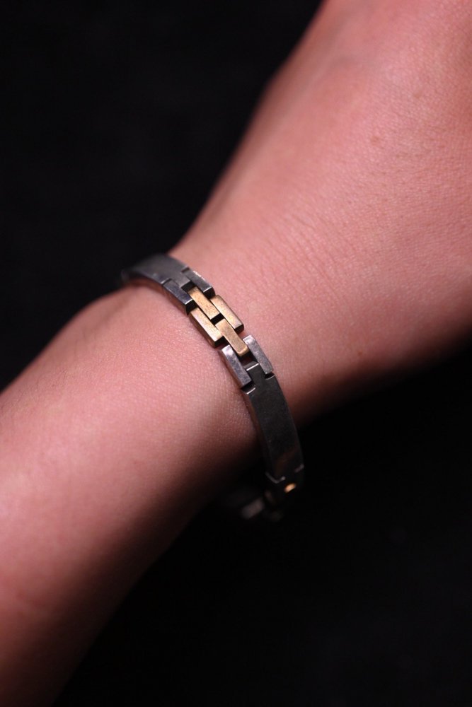 メキシコ ヴィンテージ シルバー 真鍮 チェーン ブレスレット [ sterling silver 925 ] [ bracelet ] Mexico  vintage silver × brass bracelet | RUMHOLE beruf - Online Store 公式通販サイト