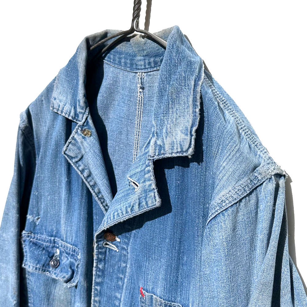 【BIG MAC - Penneys】ヴィンテージ ハイエイジング カバーオール デニムジャケット【1960's -】Vintage Aging  Denim Jacket