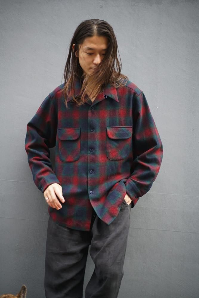 PENDLETON ペンドルトン　ビンテージ　ウールシャツ　オンブレ ペンドルトン【PENDLETON】ヴィンテージ オンブレチェック オープン