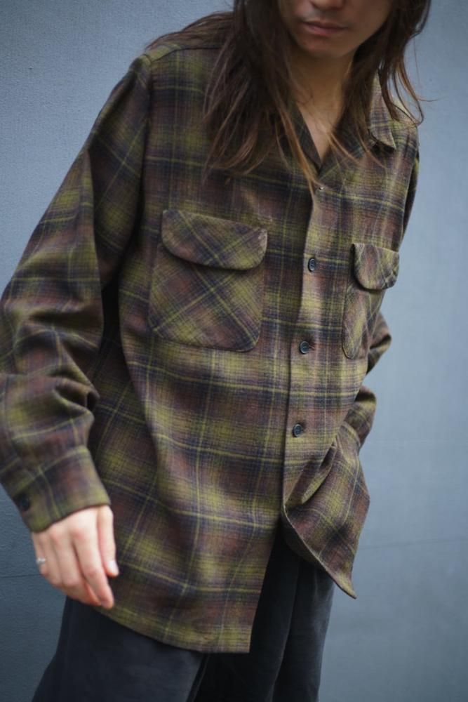 PENDLETON ペンドルトン　ビンテージ　ウールシャツ　オンブレ ペンドルトン【PENDLETON】ヴィンテージ オンブレチェック オープン