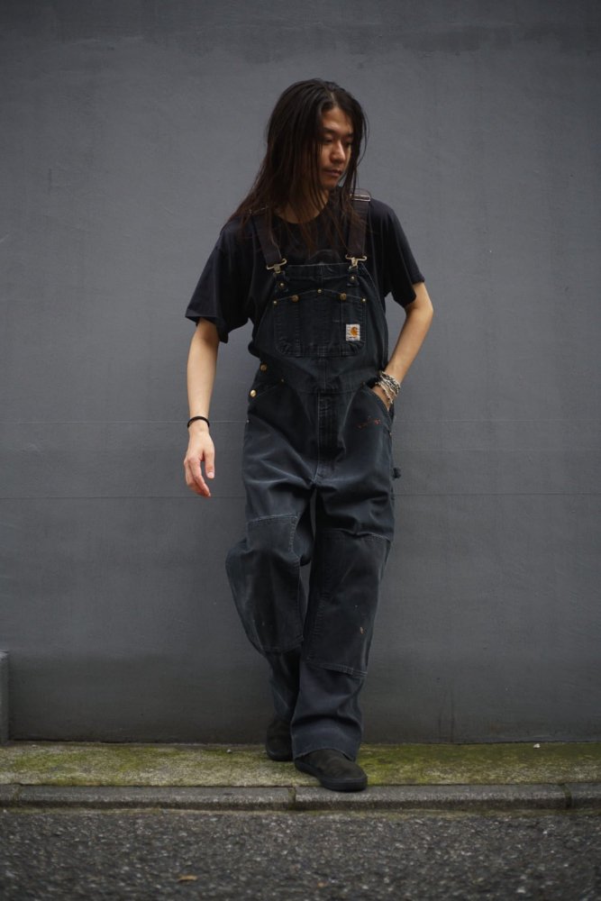 【Carhartt - Made In Mexico】ヴィンテージ ダブルニー ブラックダック オーバーオール【2005's】Vintage Duck  Overall