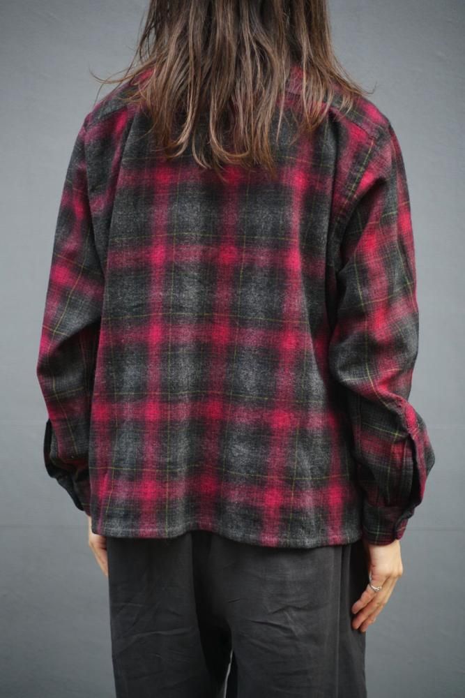 Golden Line】ヴィンテージ オープンカラー ウールシャツ【1960's