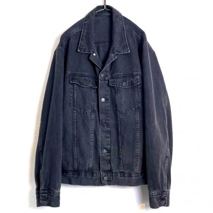  Ρơ ֥å ǥ˥ॸ㥱åȡ2000's-Vintage Black Denim Trucker Jacket