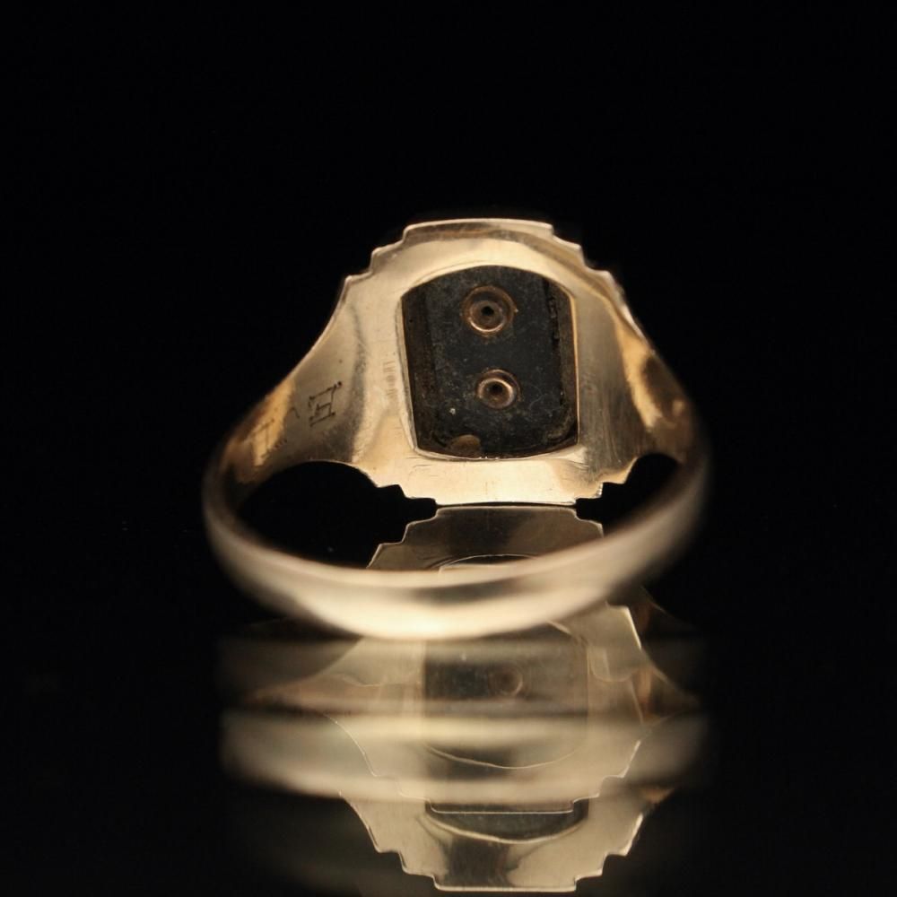 ヴィンテージ カレッジリング【LHCO 10kt Gold × Onyx】【1947's ヴィンテージ カレッジリング【LHCO 10kt Gold × Onyx】【1947's